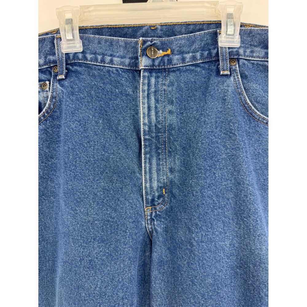 Carhartt B18 DST Traditional Fit Blue Denim Jeans Mens 40x30 Straight Leg Work - Picture 3 of 8